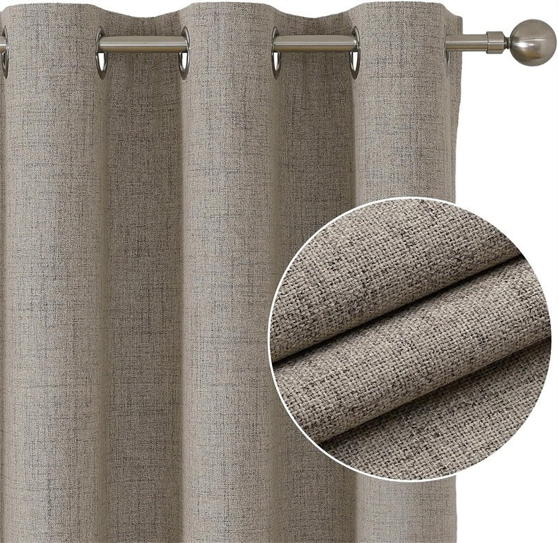 Linen Dimout Curtain made in China